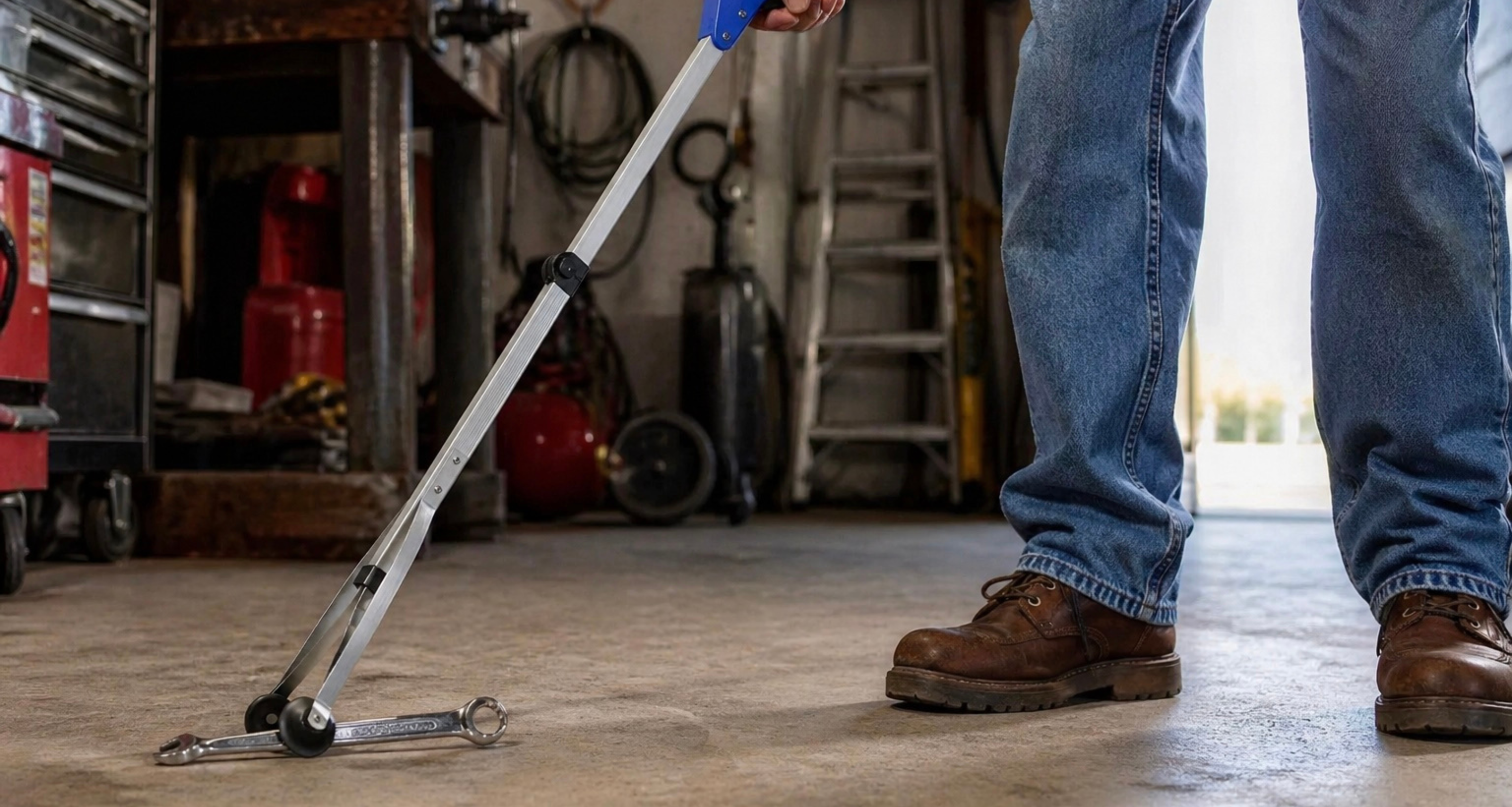 ergonomic handle grabber tool