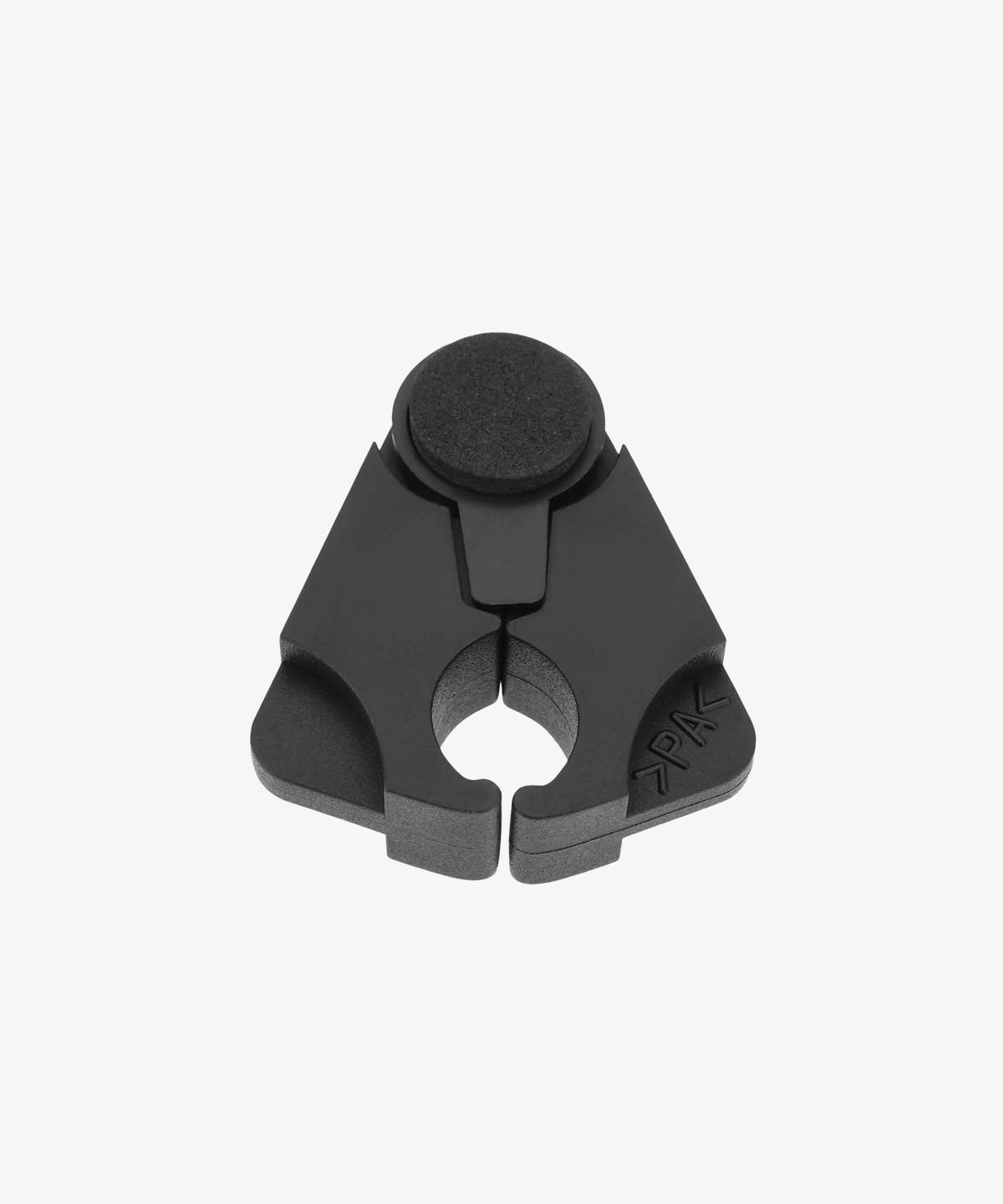 cane holder for table with the clamp arc open to grip a table edge