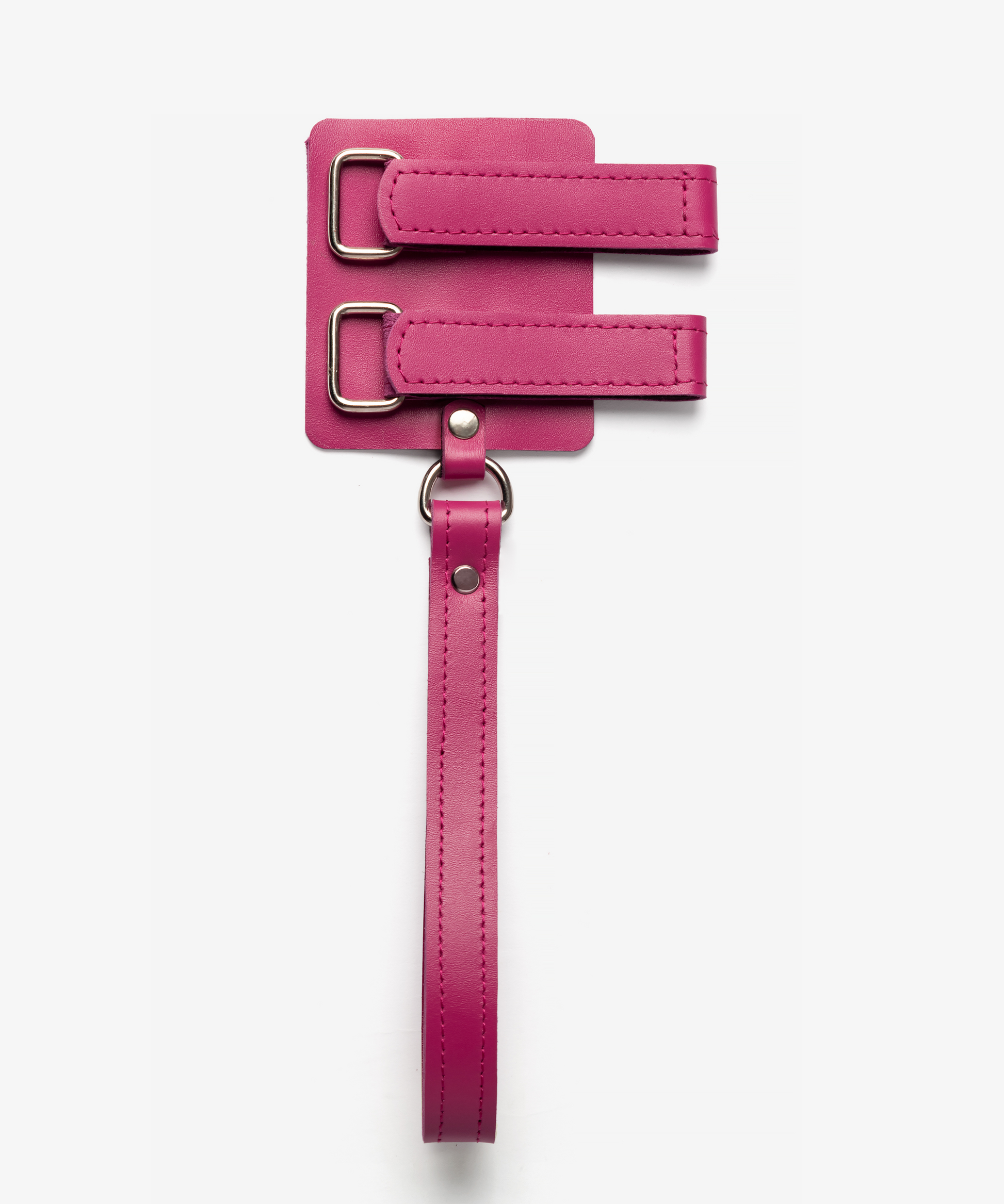 Adjustable leather cane strap with secure attachment