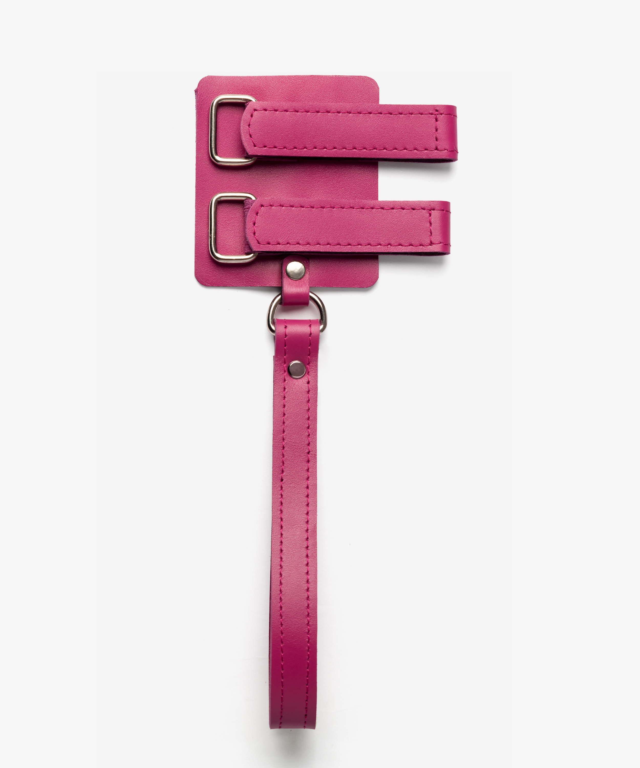 Adjustable leather cane strap with secure attachment