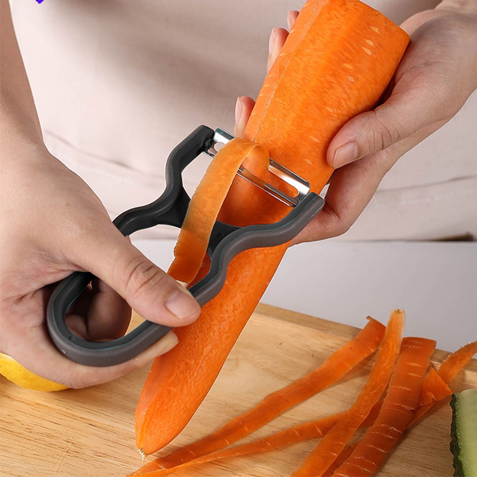 ergonomic potato peeler