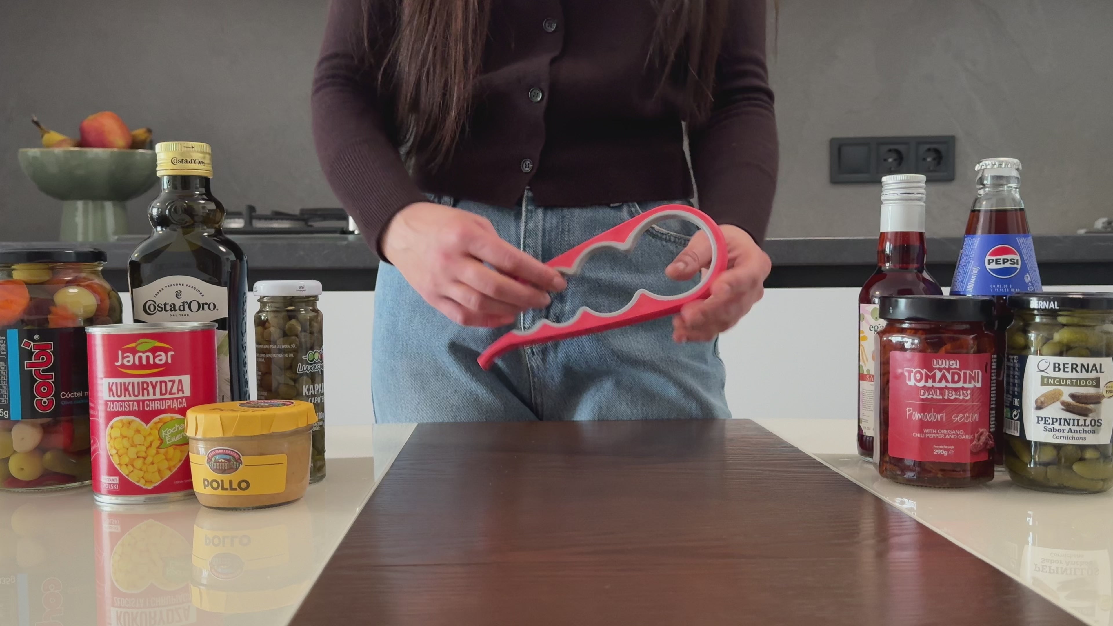 Load video: Multi Opener 5-in-1 - Open Any Jar or Bottle in Seconds | Grabber Tool